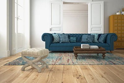 Contemporary Room with Stylish Hardwood Flooring